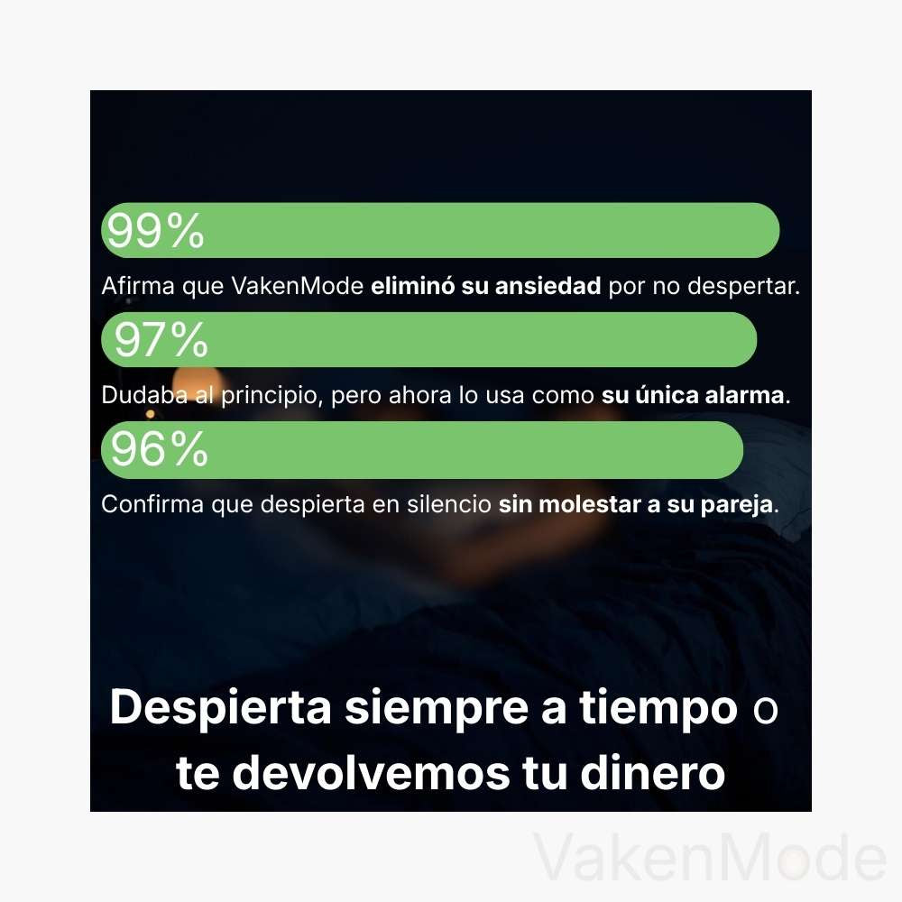 Despiértate SIN ruido. SIN despertar a tu pareja.